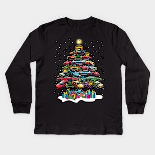 Car Christmas Tree Kids Long Sleeve T-Shirt